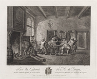 KG 14794
<br/>
Wachtlokaal met officieren
<br/>
<em>Garreau, Louis (werkz. 1782-1791)</em>